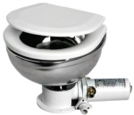 WC elektrisch12V Edelstahl/Holz 15A