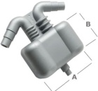 Gas-/Wasserabscheider für Stromerzeuger, 2,5