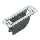 VA-Stahl Einfachblock 38x8mm, eingebaut, für Textilien, abgerundete Platte