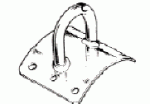 Auge "Sea Sure" zur Befestigung an Masten 63x75mm 8mm