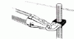 Spinnakerbaumhalter Halter Rohr-Ø 25 mm