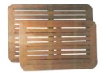 Teakholz-Tischplatte 45x70 cm