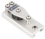 Endstück mit Umlenkrolle für Schiene: 20x3mm, silberfarben