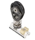 Genuaschlitten für ehemalige "DDR"-Schiene max. 20x5mm, arretierbar