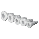 Trudesign Borddurchführung weiß mit Schlauchanschluss 3/4'' / 19mm
