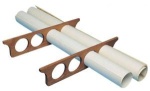 Roca Seekartenhalter Teak für 4 Seekarten 43,5x9cm 2 St
