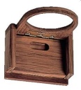 Roca Glashalter Teak klappbar 11,5x4,5x10,5cm