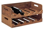 Roca Weinflaschengestell Teak 48x11x28cm für 5 Flaschen