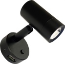 Batsystem Leseleuchte Minitube D4 LED matt schwarz
