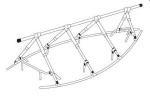 NOA Decksgestell Extra 3,3 x 8m