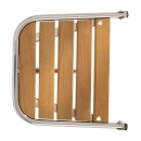 Heckplattform für Motorboot Teak, B=500mm, H=450mm