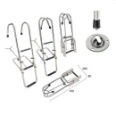 ST110SNR Bow ladder, 1050 mm, 3 steps With rotating han