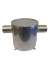 NIRO Wassersammler, Vertikal, Schlauchanschluß Ø60mm, H=300mm, Ø300mm