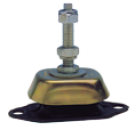 Elastische Motorlager Small, 40° Shore, Stift M12, Abm