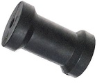 Kielrolle, L=102, Bohrung 10mm (gegossenem Gummi)