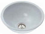 NIRO Waschbecke, rund, Außenmaß Ø290mm, Tiefe 120mm