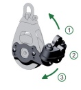 Antal Aluminium cam cleat dubbelblock serie OPF-70, double