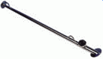 NIRO Flaggenstock mit Fuß 30º, L=460mm