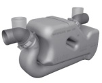 Vetus Wassersammler LSS40A Ø40mm
