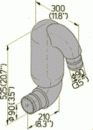 Vetus Schwanenhals  LT 90 Ø90mm