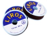 Liros Optisail 1,2mm schwarz/rot 20m