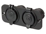 2 Fach Adapter schwarz