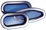Lewmar® Bullaugen Portlight aus Edelstahl, fest (1)