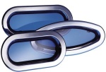 Lewmar® Bullaugen Portlight aus Edelstahl - elliptisch, fest (8)