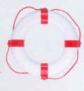 Rettungsring 130N 57x34cm, weiß/rot