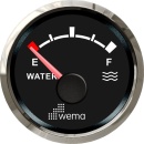 Wema NMEA2000 Silber-Serie Anzeige Wasser schwarz