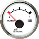 Wema NMEA2000 Silber-Serie Anzeige Wasser weiß