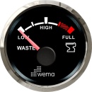 Wema NMEA2000 Silber-Serie Anzeige Schmutzwasser schwar