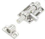 Grendelriegel Messing verchromt, 27 x 59mm