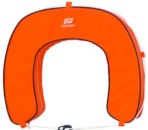 Hufeisenrettungsring mit abnehmbarem Bezug, Orange