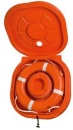 Geschlossener Rettungsring-Kasten mit Tür, ca. 90 x 90 x 28cm