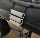 HALBFENDER MIT 1 MTR GURT WEIß