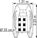 HORIZON TENDER 2,30M SLATTED FLOOR