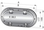 Bullauge Typ PMS, 10 mm-Acrylscheibe (Ø 346 mm)