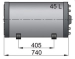 Doppelwandiger Boiler WHD Zapfwasser 45l, Kühlwasser 5l