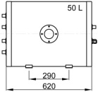 Doppelspiralboiler WHT050 Frischwasser 50L
